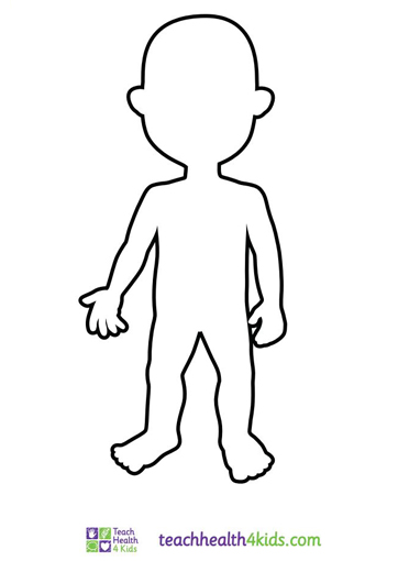Early years body outline  